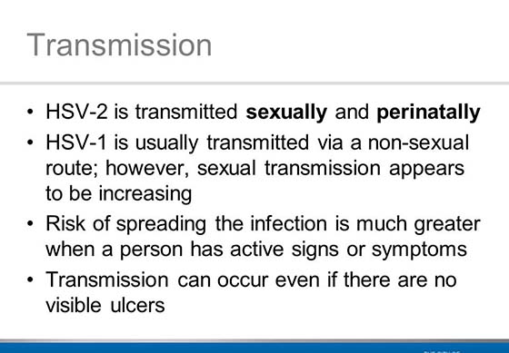 How is herpes transmitted